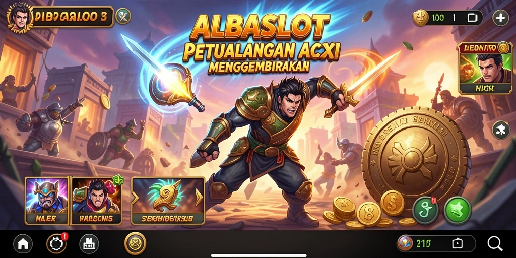 Tampilan gameplay seru dari ALBASLOT yang memukau.