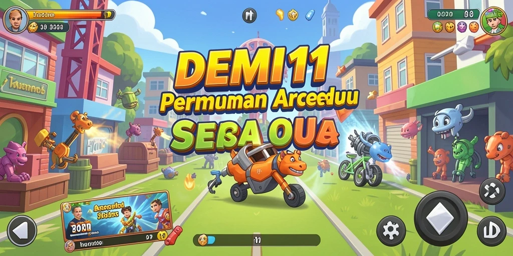 Screenshot gameplay DEMI11 yang menampilkan aksi seru dalam permainan Arcade.