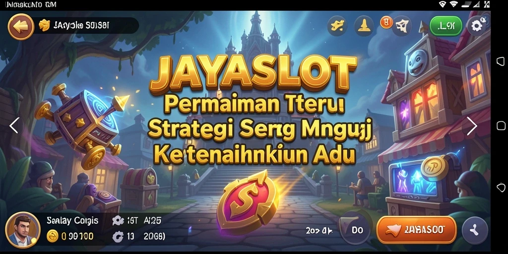 Tangkapan layar JAYASLOT menampilkan intensitas strategis dalam permainan.