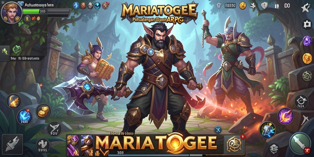 Tampilan gameplay seru dalam MARIATOGEL dengan aksi dahsyat.