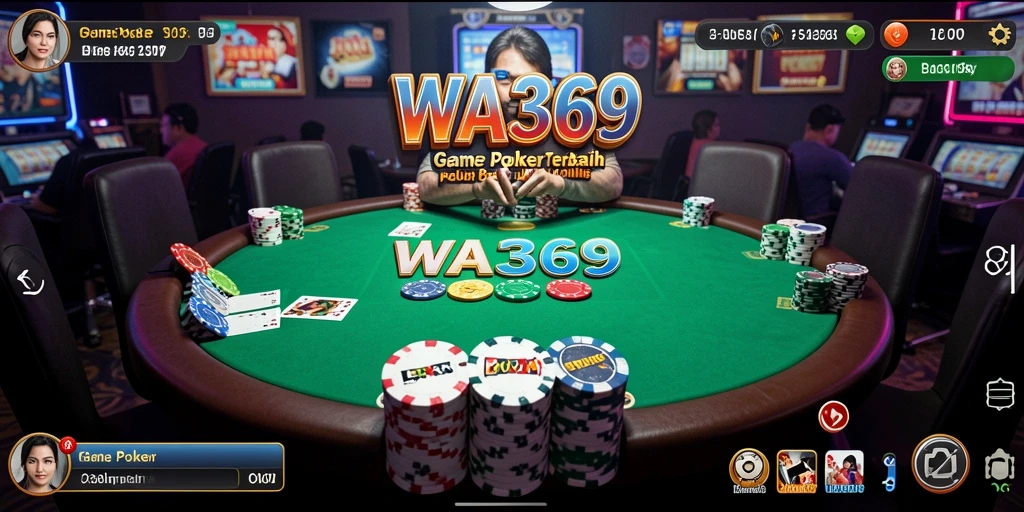 Tampilan screenshot gameplay Poker yang menarik dan interaktif.